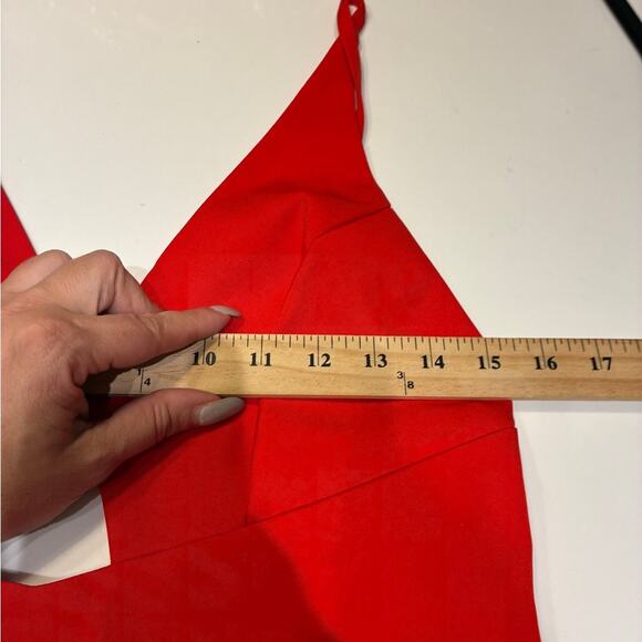 NWT Mac Duggal 27434 Red High Slit Gown Sz 8 MSRP $358 - Picture 12 of 14